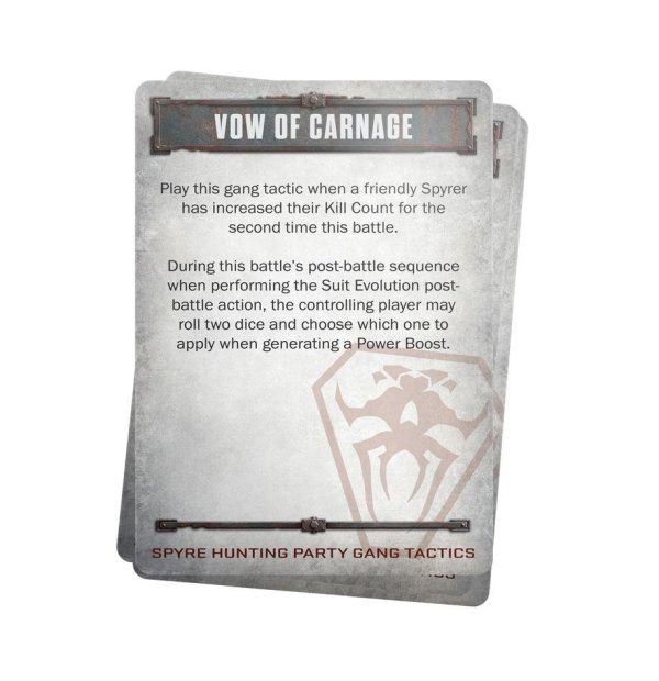 Necromunda - Spyre Hunting Party Gang: Tactics Cards (301-30)