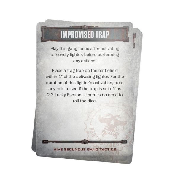 Necromunda - Hive Secundus Gang: Tactics Cards (301-45)