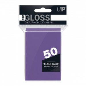 Ultra Pro PRO-Gloss Standard Deck Protector Sleeves - Purple 66x91mm (50 Θήκες)