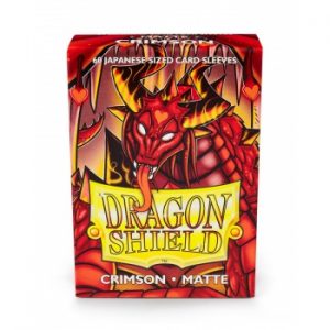 Dragon Shield Crimson - Matte Sleeves - Japanese Size 59x86mm (60 Θήκες)