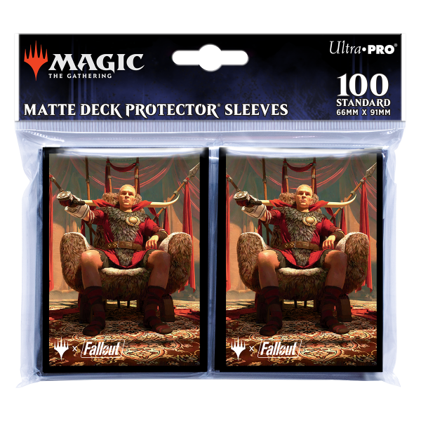 Ultra Pro Fallout Caesar, Legion’S Emperor Deck Protector®  Sleeves (100Ct) For Magic: The Gathering