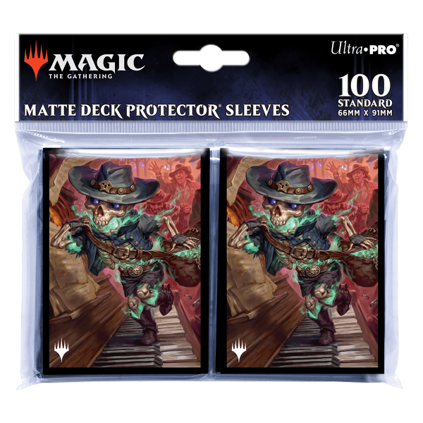 Ultra Pro Outlaws Of Thunder Junction Tinybones, The Pickpocket Key Art Deck Protector Sleeves (100Ct) For Magic: The Gathering