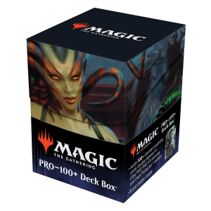 Ultra Pro Outlaws Of Thunder Junction Vraska, The Silencer Key Art 100+ Deck Box® For Magic: The Gathering