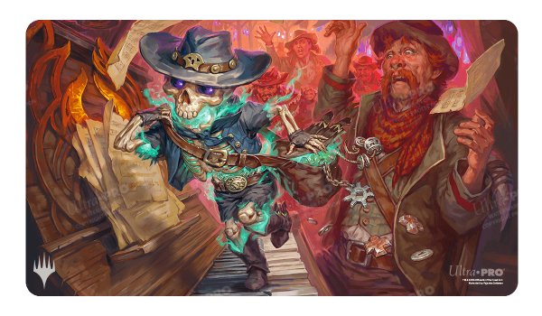 Ultra Pro Outlaws Of Thunder Junction Tinybones, The Pickpocket Key Art Standard Gaming Playmat For Magic: The Gathering