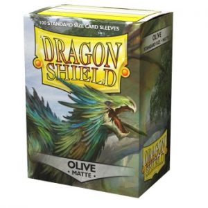 Dragon Shield Olive - Matte Sleeves - Standard Size 63x88mm (100 Θήκες)