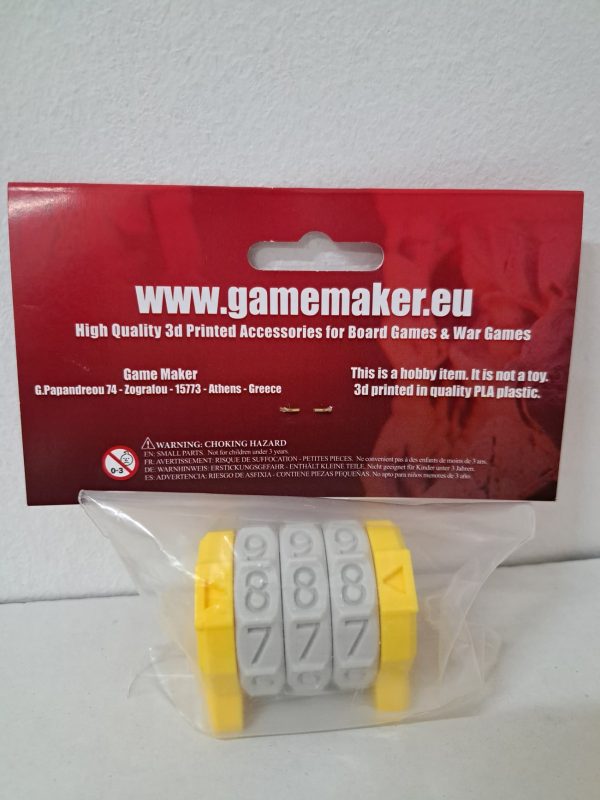 Gamemaker Generic 3D Counter for life, Score And More (3-Digit Yellow)