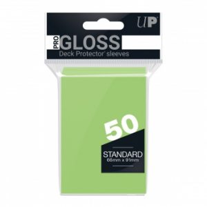 Ultra Pro PRO-Gloss Standard Deck Protector Sleeves - Lime Green 66x91mm (50 Θήκες)