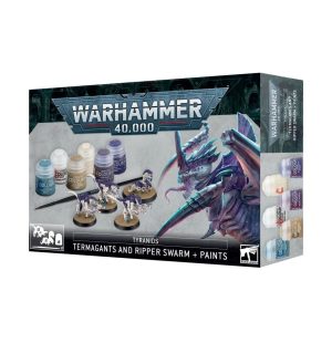 Warhammer 40K - Tyranids: Termagants and Ripper Swarm + Paints (60-13)