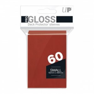 Ultra Pro PRO-Gloss Small Deck Protector Sleeves - Red 62x89mm (60 Θήκες)