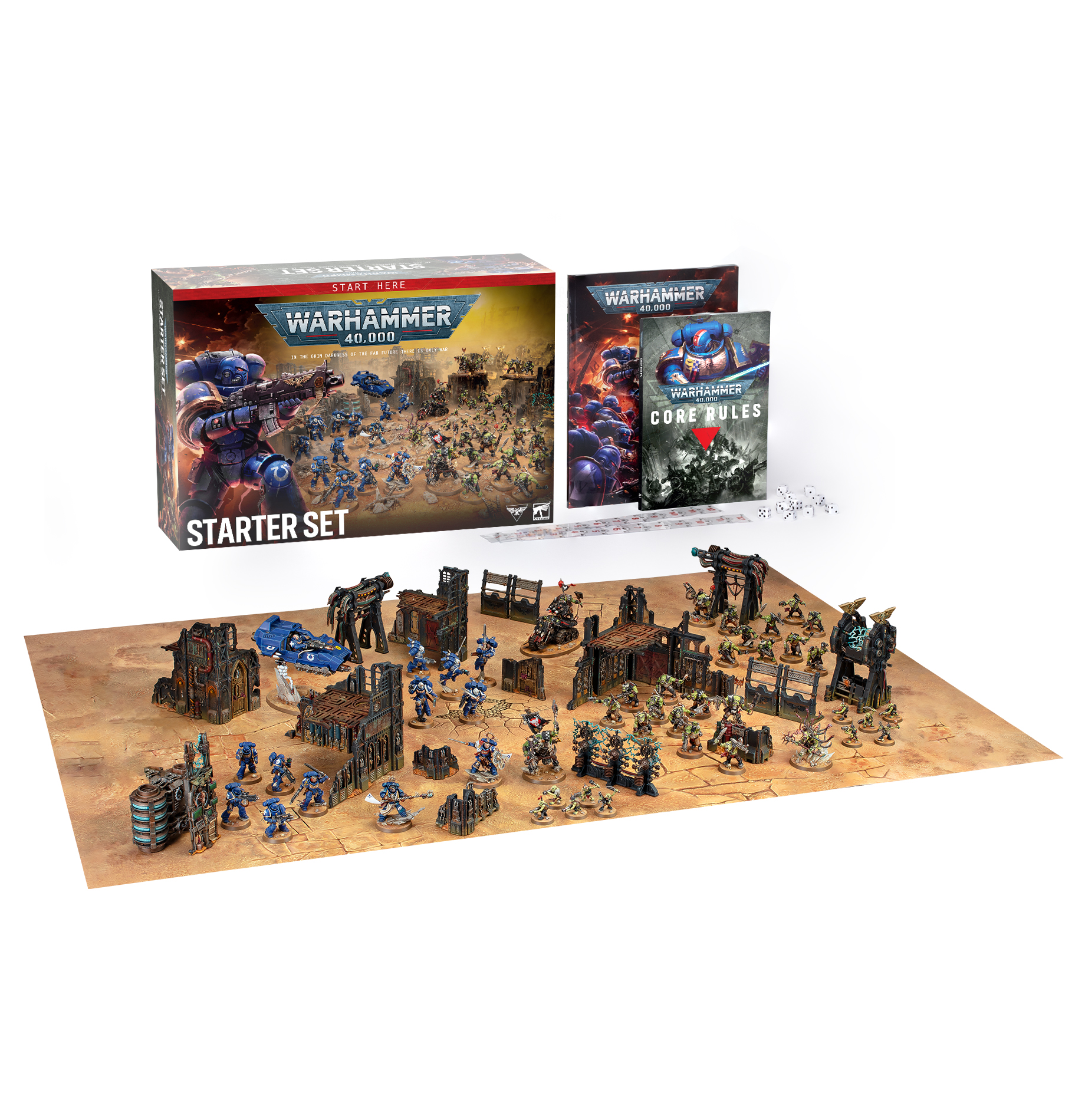 60010199082_ENGWH40KStarterSet01.jpg Warhammer 40,000 - Xenos Armies - Warhammer 40,000 Starter Set (English) (40-05)