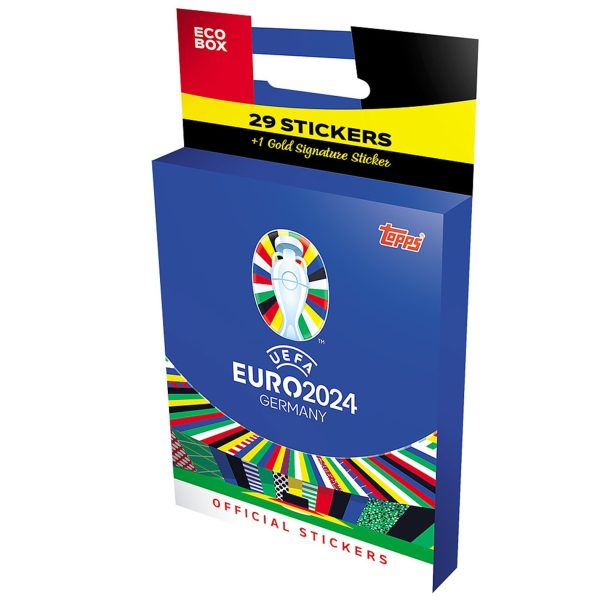 Topps - UEFA Germany Euro 2024 Αυτοκόλλητα Eco Box (30 Αυτοκόλλητα)