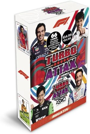 Topps - 2024 Turbo Attax Formula 1 (F1) Mega Tin - Revved Up (66 κάρτες)