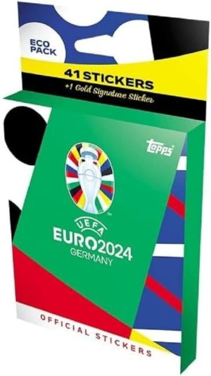 Topps - UEFA Germany Euro 2024 Stickers Eco Pack (42 Stickers)