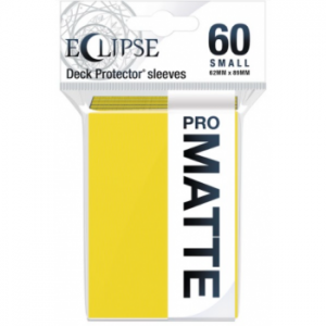 Ultra Pro Eclipse Matte Small Deck Protector Sleeves - Lemon Yellow 62x89mm (60 Θήκες)