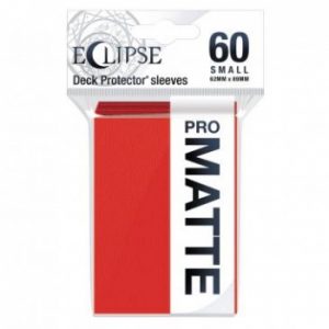 Ultra Pro Eclipse Matte Small Deck Protector Sleeves - Apple Red 62x89mm (60 Θήκες)