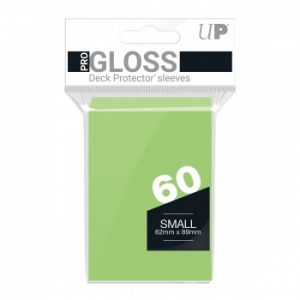 Ultra Pro PRO-Gloss Small Deck Protector Sleeves - Lime Green 62x89mm (60 Θήκες)