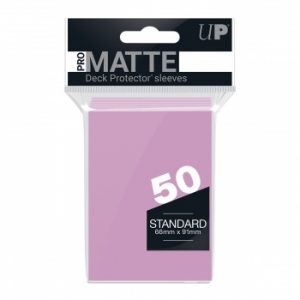 Ultra Pro PRO-Matte Standard Deck Protector Sleeves - Pink 66x91mm (50 Θήκες)