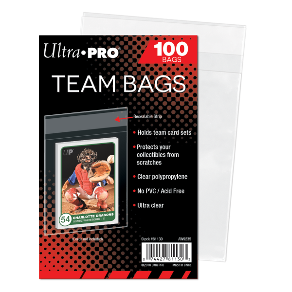 Ultra Pro - Team Bags - Resealable Sleeves (100 Bags)