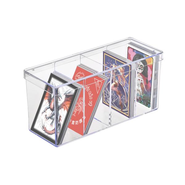 Ultra Pro: 4-Compartment Clear Card Storage Box