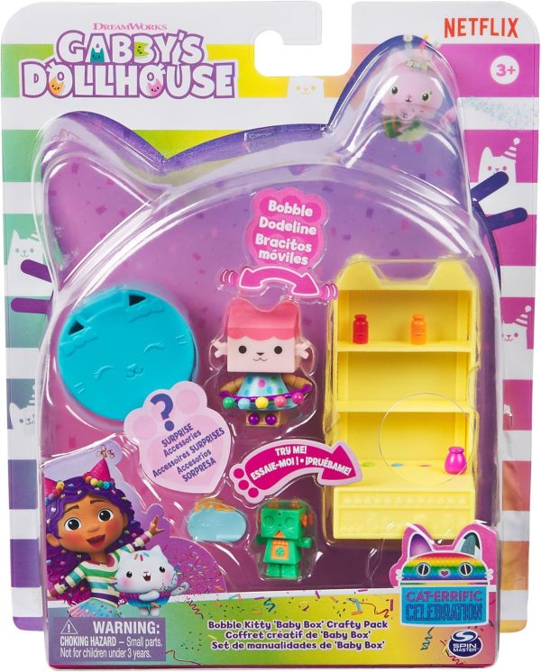 Spin Master Gabby's Dollhouse: Cat-Errific Celebration - Bobble Kitty Baby Box Crafty Pack (20144757)