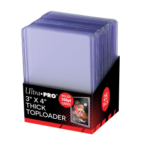 Ultra Pro 3" x 4" Clear Thick 100PT Toploaders (25ct)