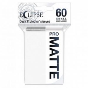 Ultra Pro Eclipse Matte Small Deck Protector Sleeves - Arctic White 62x89mm (60 Θήκες)