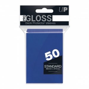 Ultra Pro PRO-Gloss Standard Deck Protector Sleeves - Pacific Blue 66x91mm (50 Θήκες)