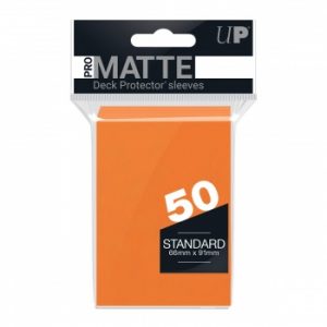 Ultra Pro PRO-Matte Standard Deck Protector Sleeves - Orange 66x91mm (50 Θήκες)