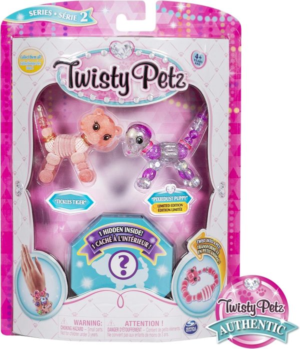 Spin Master - Twisty Petz Three Pack Figures Serie 2 - Tickles Tiger & Pixiedust Puppy (20104383)