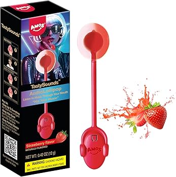 989.jpg AMOS TASTY SOUNDS LOLLIPOP STRAWBERRY 12g
