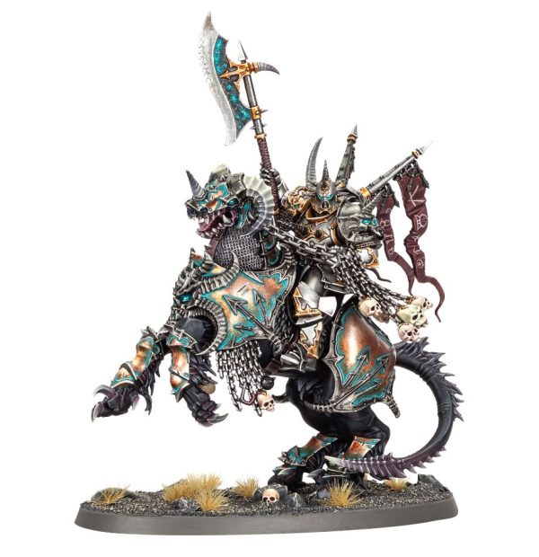 Warhammer Age Of Sigmar - Chaos Lord On Daemonic Mount / Eternus, Blade Of The First Prince (83-66)