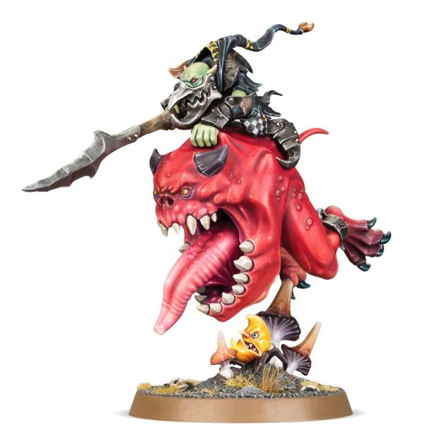 Warhammer Age Of Sigmar - Loonboss On Giant Cave Squig (89-35)
