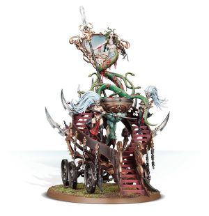 Warhammer Age Of Sigmar - Bloodwrack Shrine / Slaughter Queen On Cauldron Of Blood / Hag Queen On Cauldron Of Blood