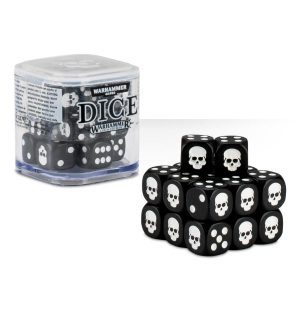 Citadel - Warhammer Dice Set 12mm (Black)