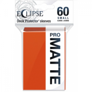 Ultra Pro Eclipse Matte Small Deck Protector Sleeves - Pumpkin Orange 62x89mm (60 Θήκες)