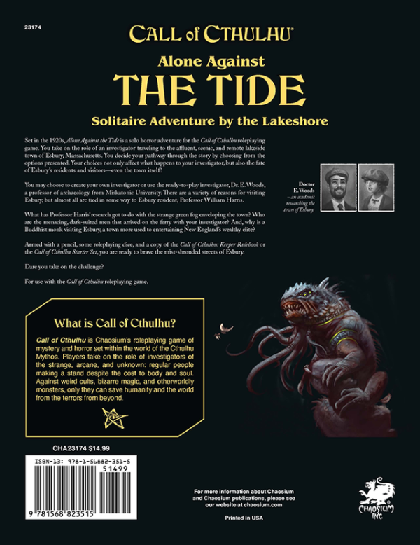 Call of Cthulhu 7th Edition - Alone Against the Tide