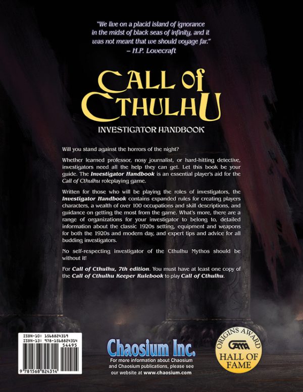 Call of Cthulhu 7th Edition - Investigator Handbook