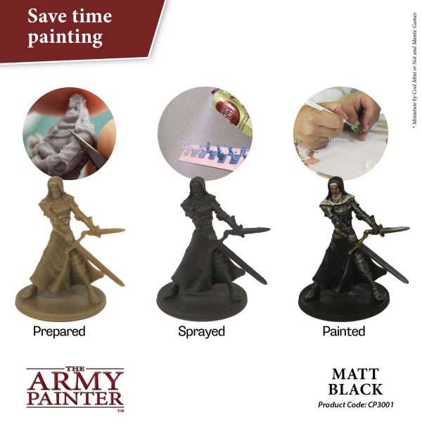 The Army Painter Base Primer - Matt Black (400ml)