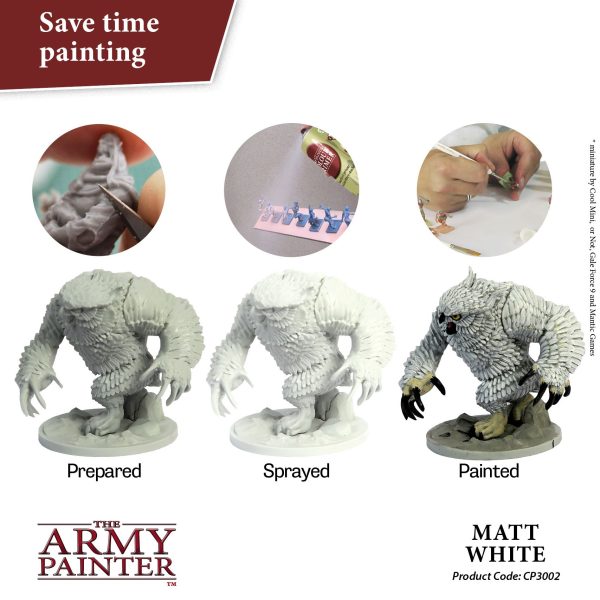 The Army Painter Base Primer - Matt White (400ml)