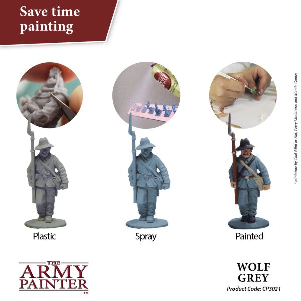 The Army Painter Colour Primer - Wolf Grey (400ml)