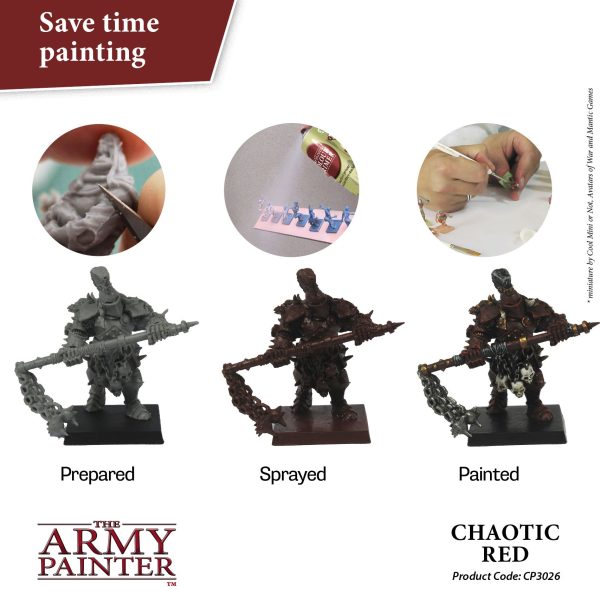 The Army Painter Colour Primer –  Chaotic Red (400ml)