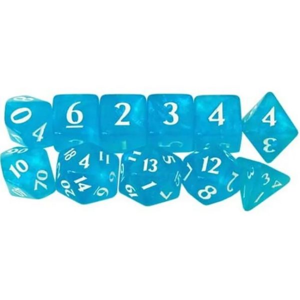 Ultra Pro Eclipse Acrylic RPG Dice Set (11ct) - Pacific Blue
