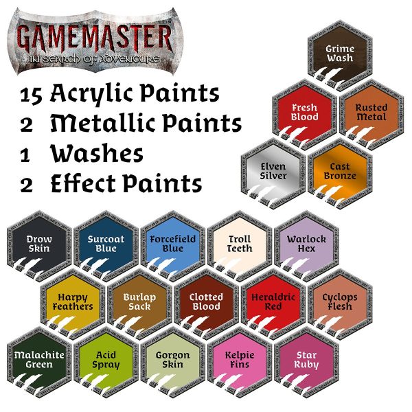 Gamemaster: Wandering Monsters Paint Set - 20×12 ml