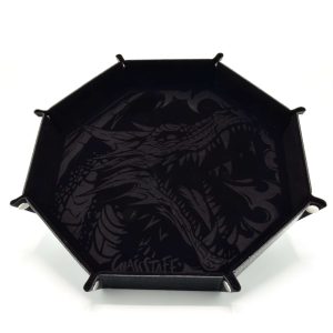 CritStones Foldable Dice Tray - Dragon Skin Edition Color: Black