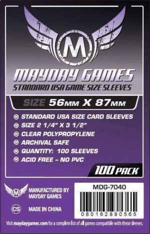 Mayday Sleeves - Standard USA 56x87mm (100 θήκες)