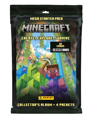 Panini - Minecraft Κάρτες Starter Pack Άλμπουμ