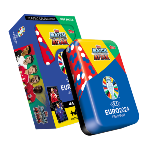 Topps - Match Attax Euro 2024 Κάρτες Mega Tin Hot Shots (48 Κάρτες)