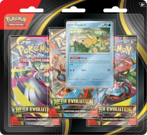 Pokemon TCG - Mega Evolution - 3-Booster Blister (Psyduck)
