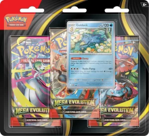 Pokemon TCG - Mega Evolution - 3-Booster Blister (Golduck)