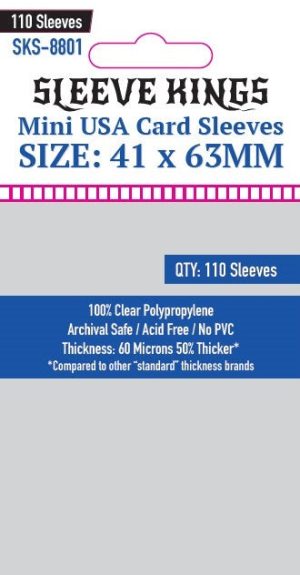 Sleeve Kings Sleeves - Mini USA 41x63mm (110 Θήκες)